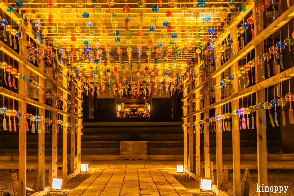 西教寺 風鈴 ライトアップ 4