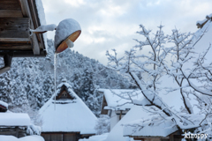 かやぶきの里 雪景色 8