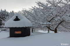 かやぶきの里 雪景色 9