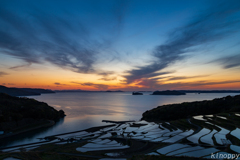 土谷棚田 夕景 2