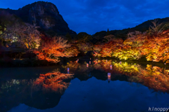 御船山楽園 紅葉 ライトアップ