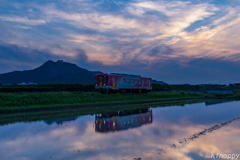 北条鉄道 夕景 4