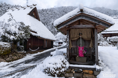 かやぶきの里 雪景色 3