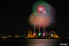 長島温泉 開業記念 大花火