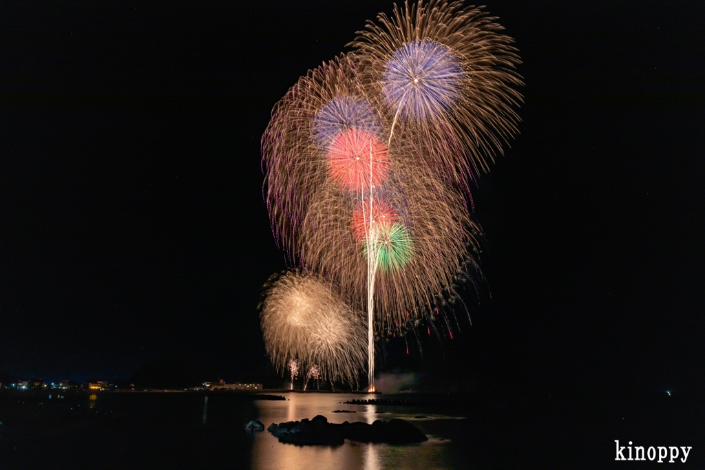 たけの海上花火大会 9