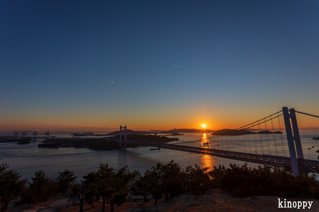 瀬戸大橋 夕景