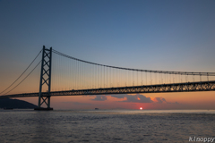 明石海峡大橋 夕景 3