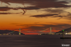 明石海峡大橋 夕景 3