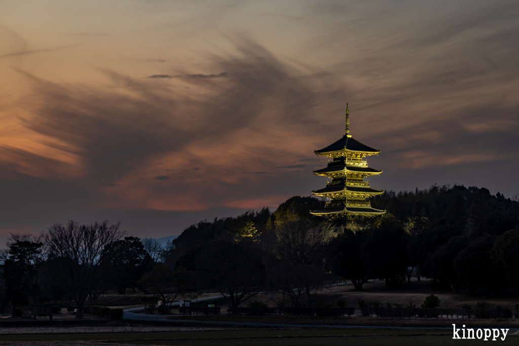 備中国分寺 夕景 2