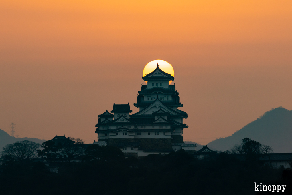 姫路城 日の出 2