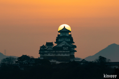 姫路城 日の出 2