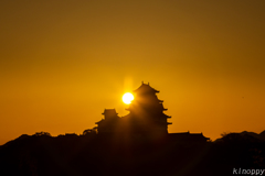 姫路城 日の出 3