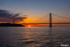 明石海峡大橋 夕景 2