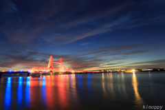 筑後川昇開橋 夕景２