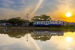 北条鉄道 夕景