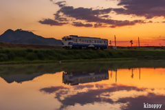 北条鉄道 夕景 2