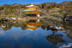 金閣寺 雪景色