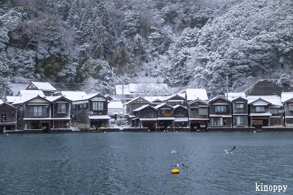 伊根の舟屋 雪景色 by キノッピー (ID:13377769) - 写真共有サイト:PHOTOHITO