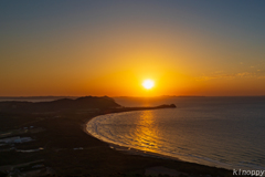 糸島火山 夕景