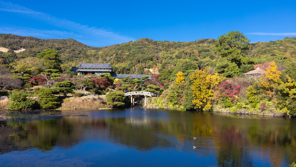 防府毛利氏庭園 秋の彩り・１＿９