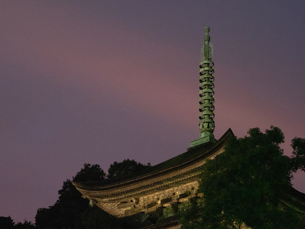 五重塔・２＿ライトアップ