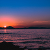 本山岬の夕陽＿１