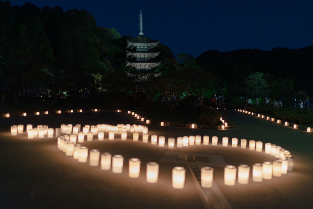 五重塔・３＿ライトアップ（ノイズ除去）