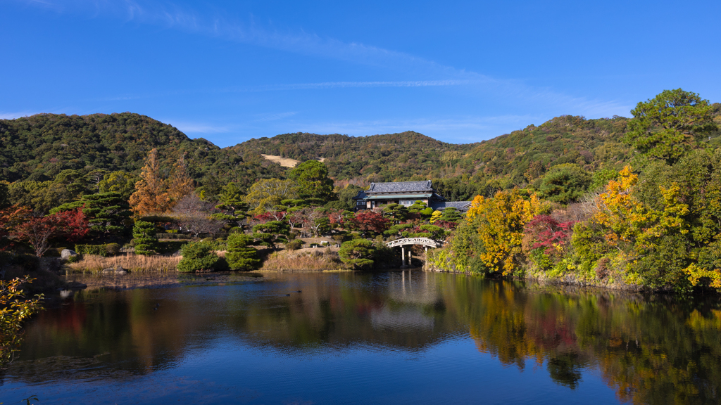 防府毛利氏庭園 秋の彩り・１＿１
