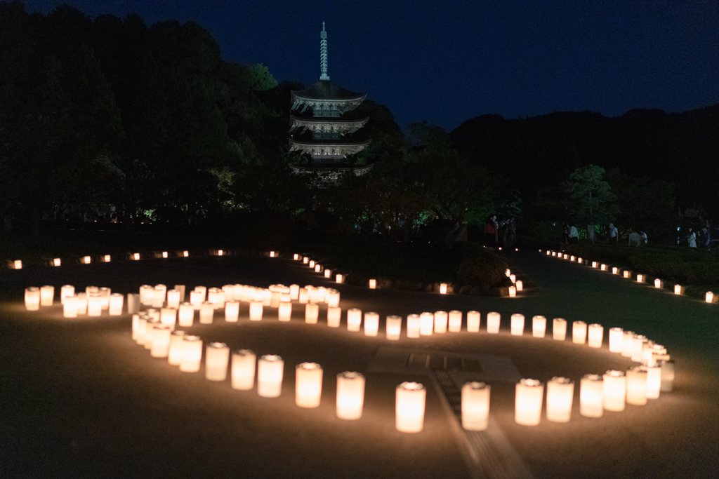 五重塔・３＿ライトアップ