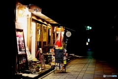 路地の明かり