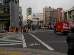 冬の交差点