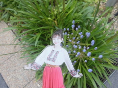 なぎちゃん 紫の花