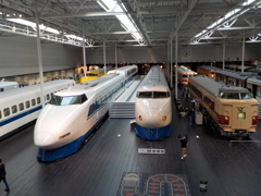 2階から見た展示