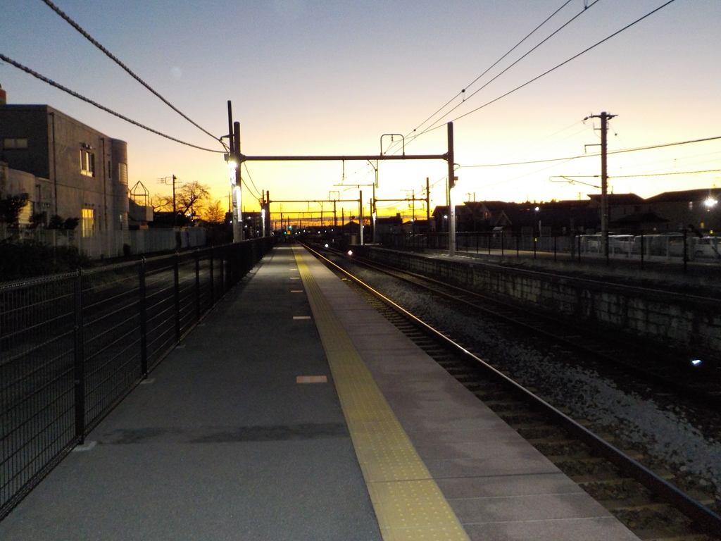 夕日