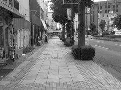 静かな歩道
