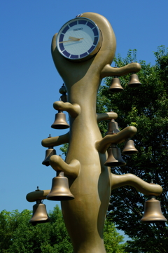 小学四年生8月 西公園のトトロ時計