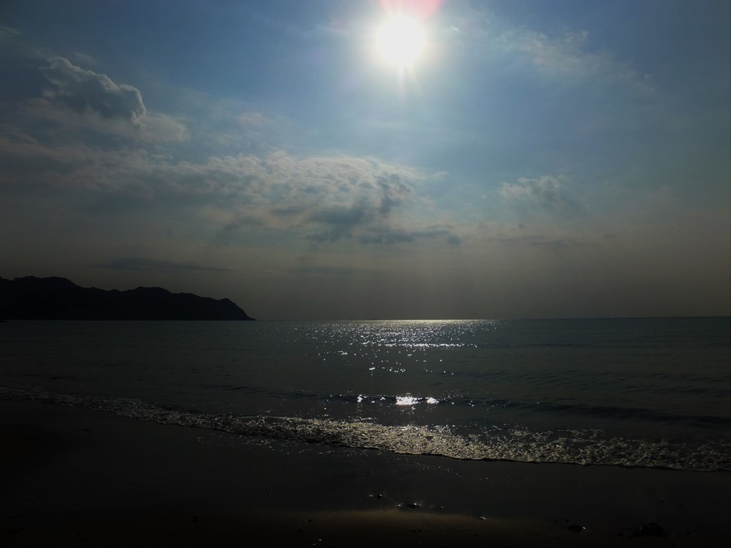 祝いの夕日
