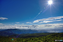 山と空と雲と太陽