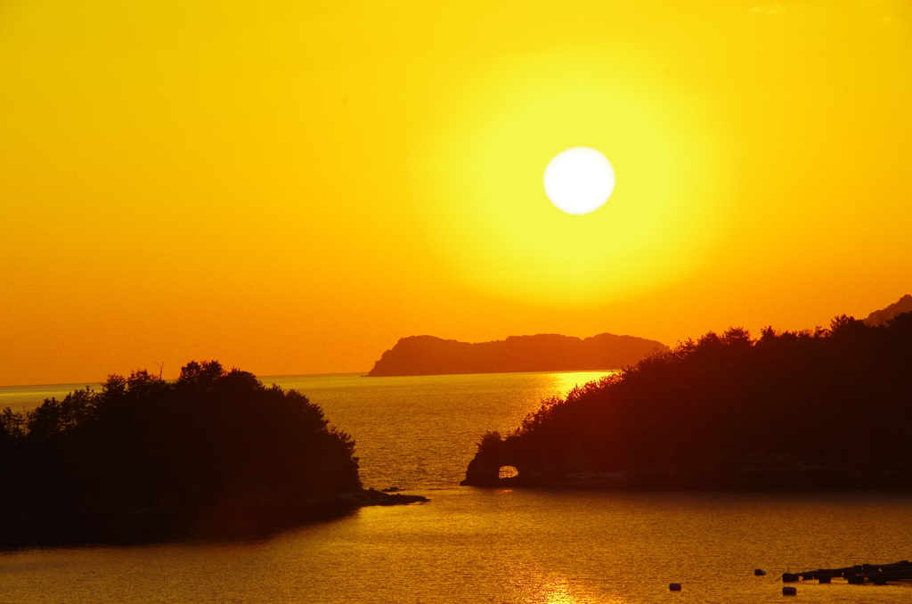 笠戸島の夕日