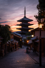 ５月２９日八坂通り夕景2