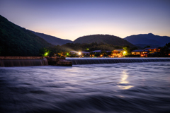 夜の嵐山