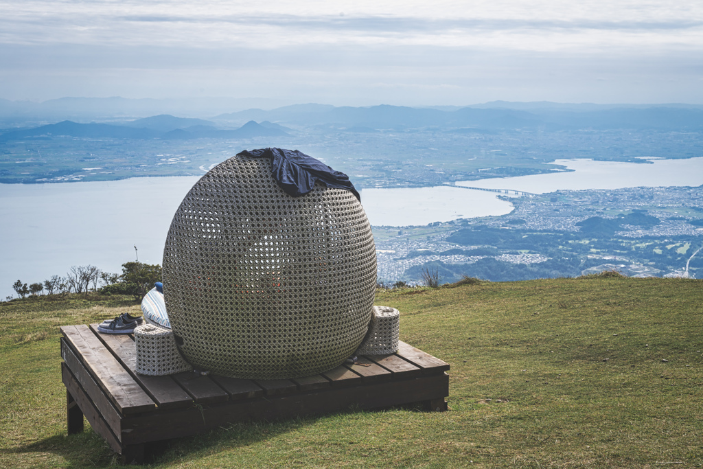 琵琶湖大橋が見える