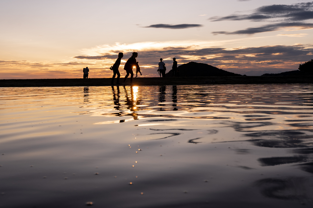 浜辺の夕暮れ1