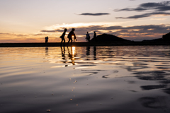 浜辺の夕暮れ1