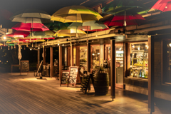 夜のハルニレテラス2