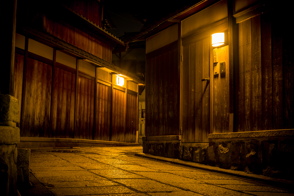 夜の石塀小路1