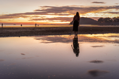 浜辺の夕暮れ4