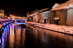 小樽運河夜景2