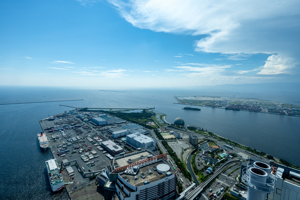 咲州コスモタワー展望台より