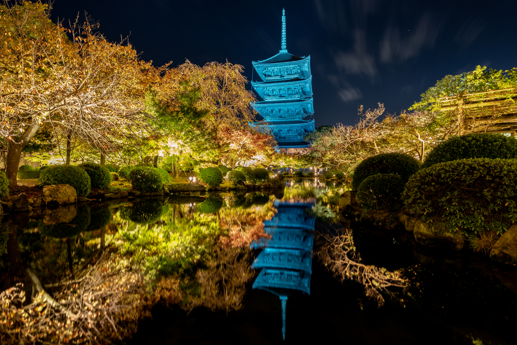 夜の東寺